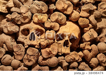 Skulls and bones in a wall Skulls and bones in a wall 38496474