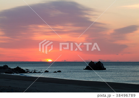 [愛知県]　大石海岸　太平洋ロングビーチ　日の出 38496789