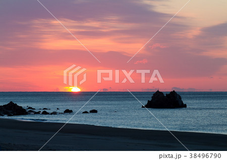 [愛知県]　大石海岸　太平洋ロングビーチ　日の出 38496790