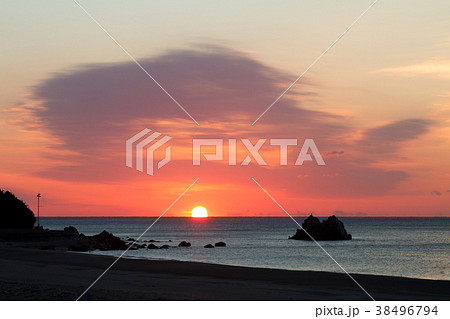 [愛知県]　大石海岸　太平洋ロングビーチ　日の出 38496794