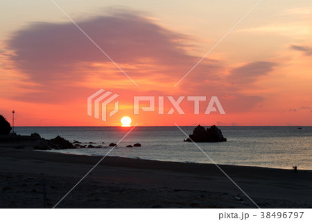 [愛知県]　大石海岸　太平洋ロングビーチ　日の出 38496797