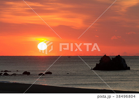 [愛知県]　大石海岸　太平洋ロングビーチ　日の出 38496804