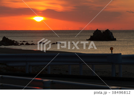 [愛知県]　大石海岸　太平洋ロングビーチ　日の出 38496812