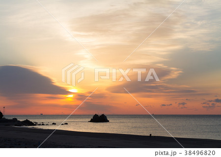 [愛知県]　大石海岸　太平洋ロングビーチ　日の出 38496820