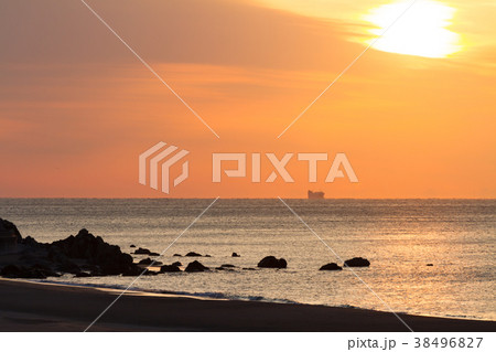 [愛知県]　大石海岸　太平洋ロングビーチ　日の出 38496827