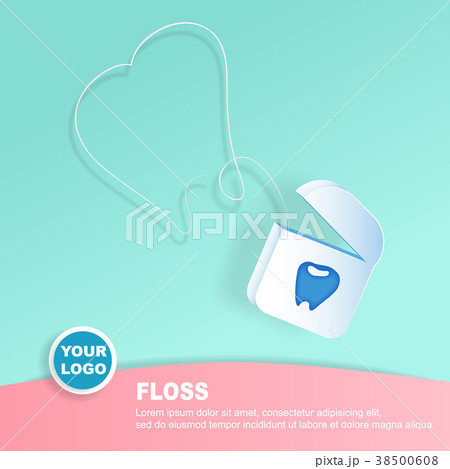 floss with healthy concept 38500608