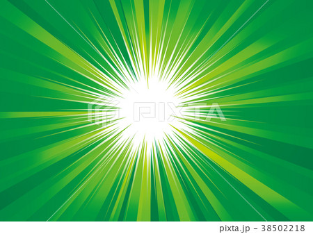 光 放射線 ベクター 緑 のイラスト素材