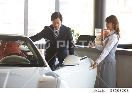 自動車ディーラー　接客 38503208