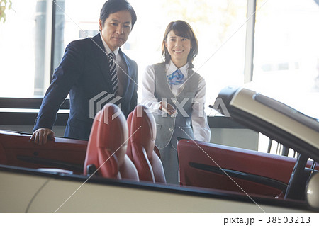 自動車ディーラー　接客 38503213