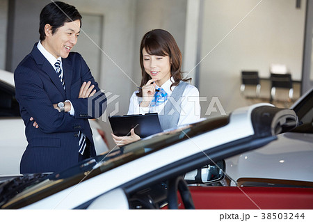 自動車ディーラー　接客 38503244