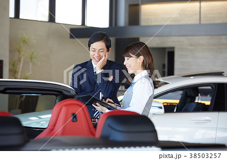 自動車ディーラー　接客 38503257