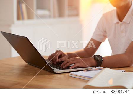 Working on computer Working on computer 38504244