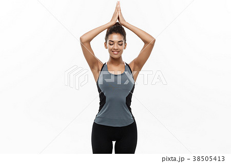 Healthy and Fitness concept - Beautiful American Healthy and Fitness concept - Beautiful American 38505413