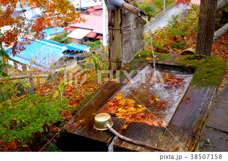 紅葉の早川渓谷奈良田温泉 38507158