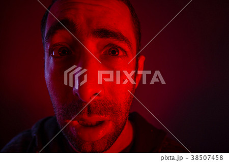 Man with surprised facial expression Man with surprised facial expression 38507458