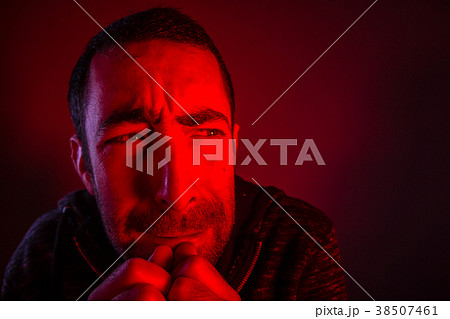 Man with terrified facial expression Man with terrified facial expression 38507461