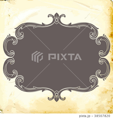 Vector baroque of vintage elements for design. Vector baroque of vintage elements for design. 38507820