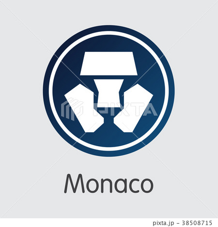 Monaco Blockchain Cryptocurrency - Vector Graphic 38508715
