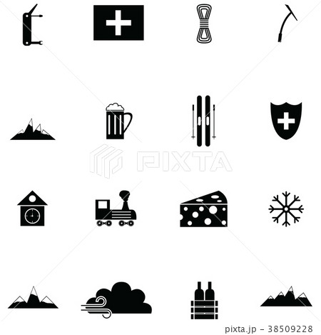 switzerland icon set switzerland icon set 38509228
