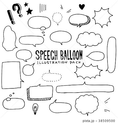 Speech Balloon Illustration pack 38509500