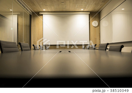 会議室イメージ Web会議背景素材の写真素材