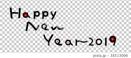亥年年賀素材 Happy New Year 2019 亥年年賀素材 Happy New Year 2019 38513006
