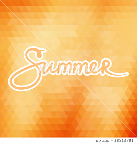 Colorful Geometric Background with Text Summer 38513791