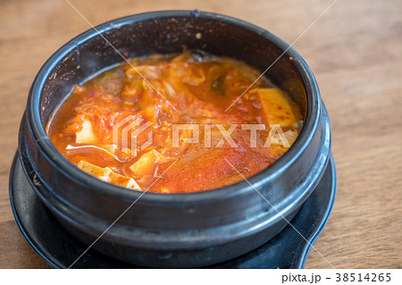 Kimchi Soup, a Korean dish on the table Kimchi Soup, a Korean dish on the table 38514265
