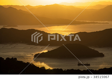 絵下山よりの夕景 38515067