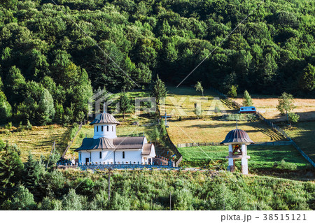 Small orthodox church in the mountains, Romania 38515121