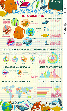 Back to School vector education infographics 38515187