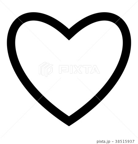 Heart black color icon flat style simple image Heart black color icon flat style simple image 38515937