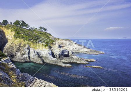 佐賀県の絶景　七ツ釜の象の鼻 38516201