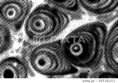 Black and white grunge texture. Abstract halftone 38516251