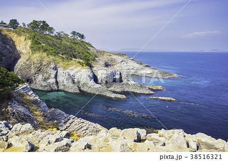 佐賀県の絶景　七ツ釜の象の鼻 38516321