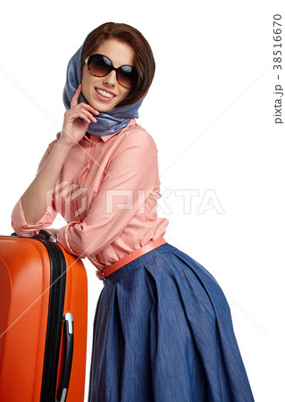 Vintage young female passenger Vintage young female passenger 38516670
