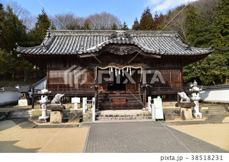 和気神社の拝殿 岡山県和気郡和気町 和気神社の拝殿 岡山県和気郡和気町 38518231