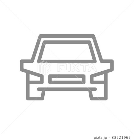 Simple car, automobile line icon. Symbol and sign 38521965