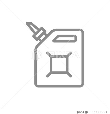 Simple canister of gasoline, funnel, petrol fuel Simple canister of gasoline, funnel, petrol fuel 38522004
