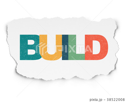 Construction concept: Build on Torn Paper 38522008