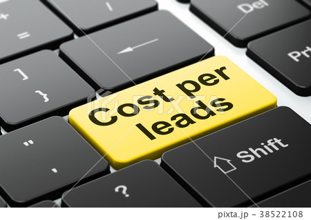 Business concept: Cost Per Leads on computer 38522108
