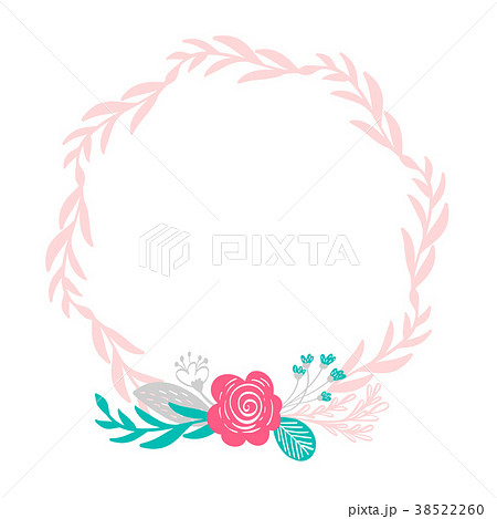 floral wreath bouquet flowers Botanical elements 38522260