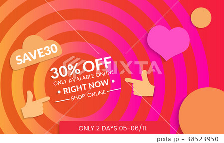 Modern template for social media banner. 38523950