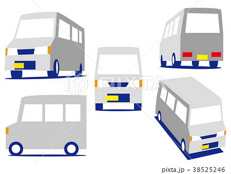 活躍 軽ワゴンのイラスト素材