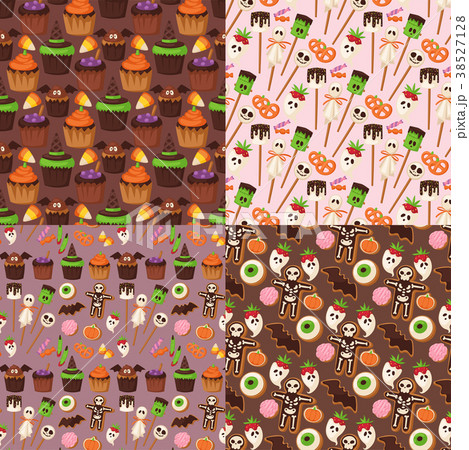 Halloween cookie seamless pattern background food Halloween cookie seamless pattern background food 38527128
