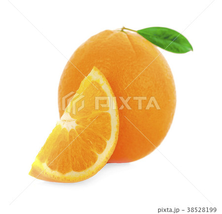 Orange slice isolated on white background 38528199