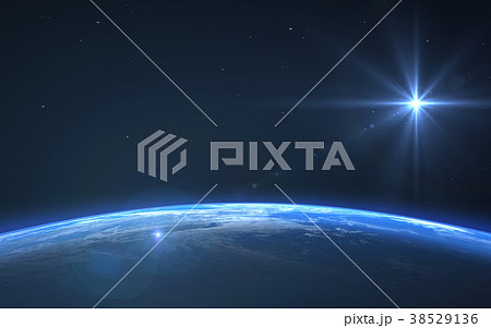 地球の日の出 perming 3DCGイラスト素材 地球の日の出 perming 3DCGイラスト素材 38529136