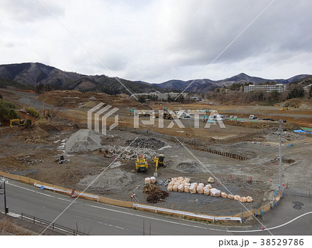 東日本大震災後の岩手県大槌町の風景 東日本大震災後の岩手県大槌町の風景 38529786