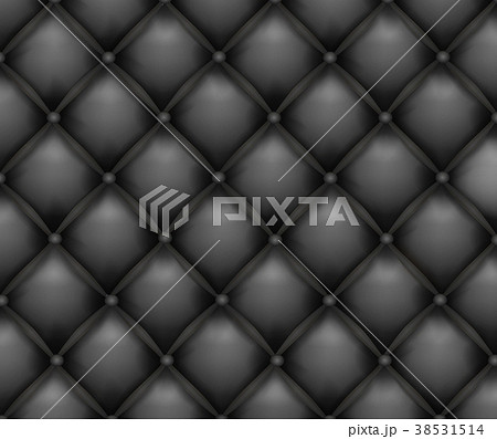 Vector Texture Leather Upholstery Sofa Black Backのイラスト素材 Vector Texture Leather Upholstery Sofa