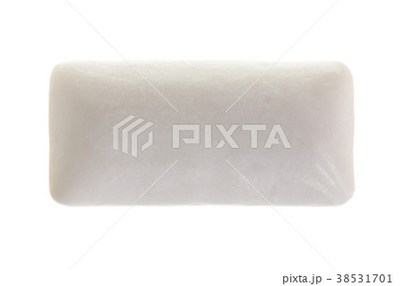 Single chewing or bubble gum isolated on white Single chewing or bubble gum isolated on white 38531701